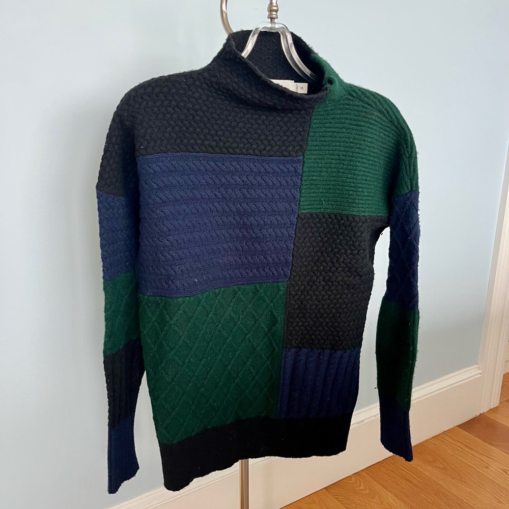 Vineyard Vines Patchwork Merino Wool Sweater - image 1